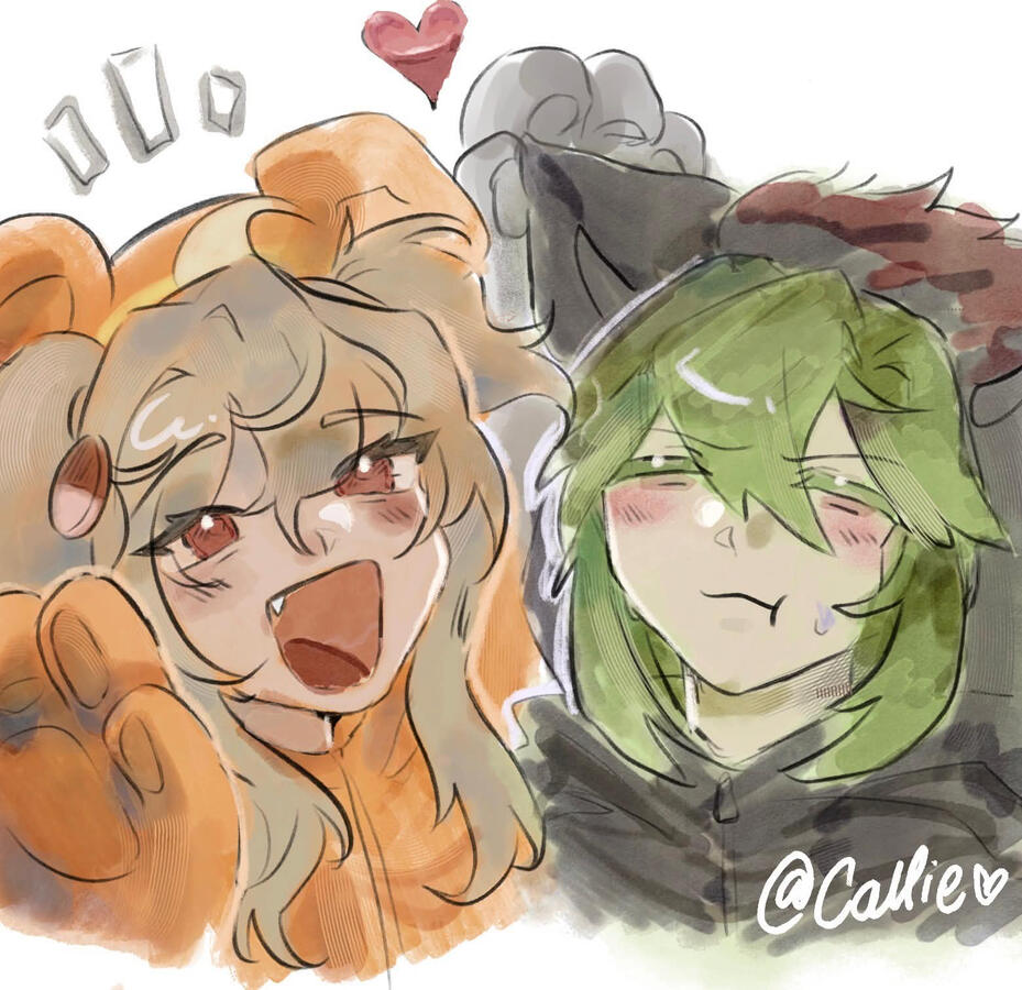 BUST SKETCH W/ MESSY COLOR